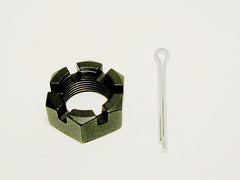 Rear Wheel Spindle Nut with Cotter Pin 3/4-20 63-82 / Product Number: RS207